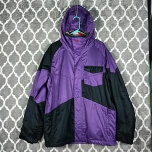 Quiksilver Jacket Mens Medium Travis Rice Signature Snowboarding Hooded Ski Coat